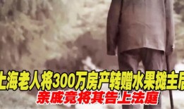 上海老头转赠房产怎么办(上海老人转赠房产)